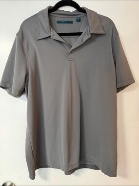 Perry Ellis Gray Men's Short-Sleeve Polo